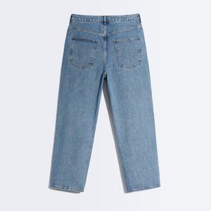 MEESAM LEATHER HOSIERY Jeans de Mezclilla Unisex 100% Algodón de Secado Rápido, Cintura Alta, Corte Recto, Estilo Vintage, para Invierno - Product Image 2