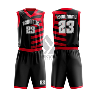 Ensemble de maillots de basket-ball sublimés personnalisés, noir et violet rayé, 23, votre nom, unisexe, adulte, vêtements de sport respirants - Product Image 5