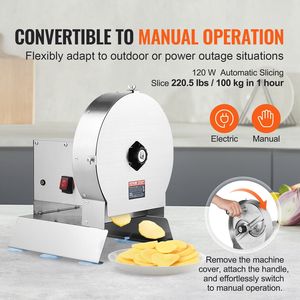 Coupe-légumes électrique commercial en acier inoxydable trancheuse alimentaire épaisseur réglable 0-0.5/0-12mm pour manuel de pomme de terre - Product Image 3