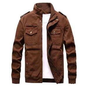 Veste en jean décontractée pour homme, coupe classique, col rabattu, boutons recouverts, style hip-hop, 100% coton, séchage rapide, respirante, élégante - Product Image 5