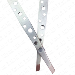 2PCS Silver Stainless Steel Eyebrow Tweezers Set 9 Hole Slanted Tip Professional <b>Makeup</b> Beauty <b>Tools</b> OEM - Product Image 3