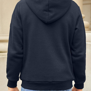 Sudadera con capucha y cremallera de un cuarto TIAGO SPORTS, ajuste slim, informal, de otoño, manga larga, forro polar tejido, manga regular - Product Image 2