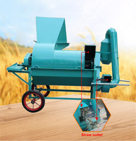 Décortiqueuse de sorgho chinoise à bas prix, mini-batteuse de riz, machine à riz pour usage agricole