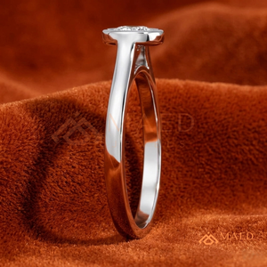 925 Sterling <b>Silver</b> Round Cut Bezel <b>Set</b> Engagement <b>Ring</b> Women Minimalist Solitaire Wedding <b>Ring</b> Fine Jewelry Elegant Design - Product Image 2