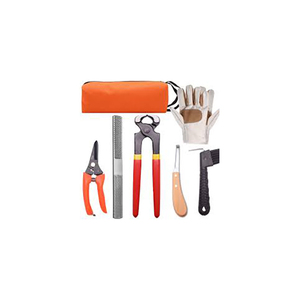 Farrier Rasp File and Hoof Nipper <b>Set</b> with Wooden Handle Reusable Horse Use Made in Pakistan Includes Tool Bag - Product Image 3