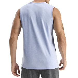 Débardeur pour homme en tissu polyester extensible, idéal pour les squats, les presses, les tractions, les routines cardio, entraînement complet du corps, vêtements de fitness - Product Image 2