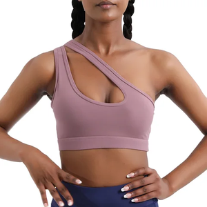 Custom Adjustable Spandex Padded Women Fitness Workout Training Running <b>Gym</b> Yoga Sports Women's Sports Bra Racerback Design - Product Image 5