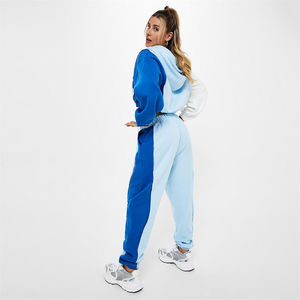Ensemble de survêtement en velours pour femme, veste courte zippée et pantalon large, deux pièces, style streetwear décontracté - Product Image 3