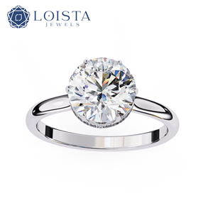 Anillo de Diamante Cultivado en Laboratorio de Oro Sólido de 18K de Alta Relación Calidad-Precio - Corte Brillante Redondo para Mujer, Certificado IGI, Precio de Fábrica - Product Image 1