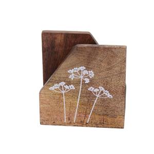 Porte-ustensiles en bois design, de haute qualité, style indien, fait main, pour hôtel et restaurant, porte-ustensiles élégant - Product Image 2