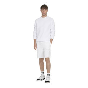 Ensemble sweat-shirt et short en molleton décontracté pour homme de marque personnalisée, 100% coton, tissu respirant, motif uni - Product Image 1