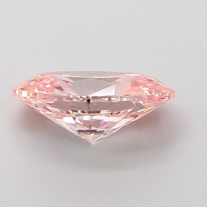 Diamant rose intense ovale fantaisie, clarté VS2, 2 carats, bonne polissage, pierre naturelle lâche LDDK362, pierre précieuse rose rare pour bijoux - Product Image 5