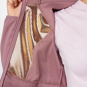 Veste softshell pour femme, doublée polaire, col montant, robuste, fonctionnelle, légère, pour l'extérieur, avec col amovible - Product Image 5