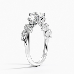 Anillo de Boda BOJ Ring 034 con Corte Ovalado, Plata 925, Diamantes y Baño de Rodio, 2ct, Color D, VVS1, Moissanita Certificada GRA, en Oferta - Product Image 2