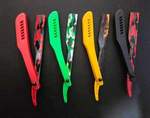 Customized Logo and Customized Packaging Adjustable Blade Barber <b>Razors</b> Disposable Paper Coated Barber <b>Razor</b> with Plastic - Product Image 1