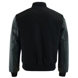 Men's Stylish High Street Sports Varsity <b>Jacket</b> with <b>Long</b> <b>Leather</b> Sleeves <b>Jackets</b> For Man Logo Color Design Varsity <b>Jacket</b> - Product Image 5