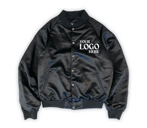 Chaqueta de vuelo MA1 con logotipo personalizado para hombre, chaqueta bomber americana de béisbol a prueba de viento de alta calidad para hombre - Product Image 3