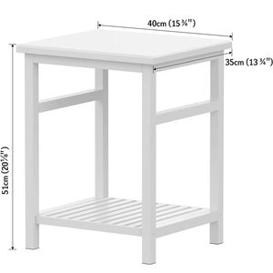 WTZ <b>Bamboo</b> Nightstand Space-Saving Easy End <b>Table</b> for Bedroom & Living Room Console <b>Side</b> <b>Table</b> for Bedside & Lounge - Product Image 2