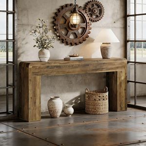 Consolle in Legno per Divano, Ingresso o Corridoio - Tavolo Consolle Versatile per Ingresso - Product Image 4