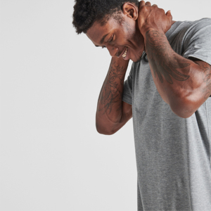 Camisetas Casuales de Manga Corta para Hombre, Corte Holgado, Cuello en V Acanalado, 100% Poliéster, Jersey Sencillo de Alta Calidad, Antiarrugas y Transpirables - Product Image 3