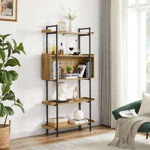 Multilayer Bookshelf Durable Bookcases for Home Office Space-Saving Stylish Bookcase Multiple Layers for Organizing Books - Product Image 1