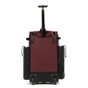 Sac de baseball à roulettes personnalisé, sac à dos pour équipement de softball, sac multi-poches pour batte, 100% polyester, anti-UV, séchage rapide pour - Product Image 6