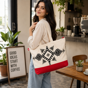 Bolsa de Compras de Algodón Premium, Reutilizable, Ecológica, para Supermercado, Viajes, Uso Diario, Ligera, con Impresión Personalizada - Product Image 2