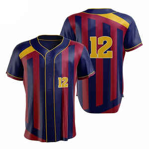 Maillot de baseball personnalisable à manches courtes et boutons, séchage rapide, sublimation, vêtements de sport, entraînement de softball, maillots d'entraînement personnalisés - Product Image 5