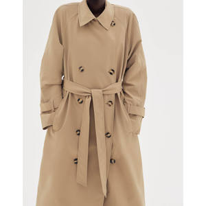 Nuevo Abrigo de Moda para Mujer, Largo, con Cinturón, Cortavientos, Clásico, con un Solo Botón, Ropa de Abrigo de Invierno y Otoño, Relleno de Lana - Product Image 3