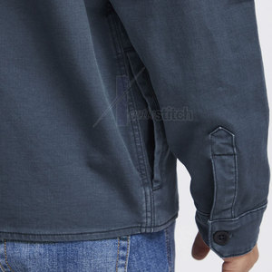 Chaqueta de Lona para Hombre, Estilo Moderno, Tela Premium, Textura en la Parte Delantera, Transpirable, Ecológica, Ligera, Corte Holgado, Informal para el Día a Día - Product Image 6