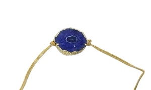 Pulsera de piedras preciosas de cristal natural para mujer, ajustable - Product Image 4