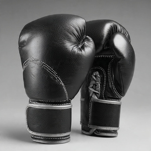 Guantes de Boxeo de Cuero Profesionales, Guantes de Cuero Vintage para Entrenamiento de Boxeo - Product Image 4