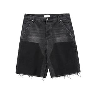 Shorts Bermuda en Jean pour Homme 100% Coton Taille Mi-Haute avec Cordon de Serrage Style Vintage avec Poches Finition Délavée Séchage Rapide 300g - Product Image 2