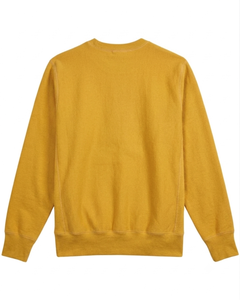 เสื้อสเวตเชิ้ตคอกลมผู้ชาย สีพื้น ผ้าถัก ทรงปกติ สวมใส่สบายๆ สำหรับฤดูใบไม้ร่วง แขนยาว สีเหลือง - Product Image 2
