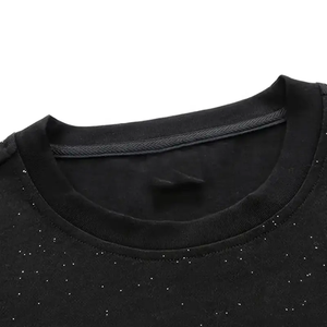 Chemise Homme Coupe Droite Premium 300 Grammes 100% Coton Tissé Doux Respirant Anti-Plis Écologique Orange Strass Thermocollant Personnalisé - Product Image 4