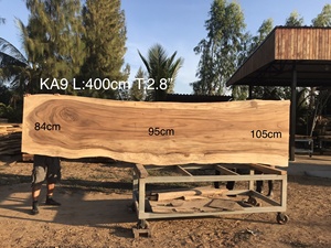 Table en dalle de bois d'acacia écologique décoration de maison en forme de rectangle imperméable - Product Image 5