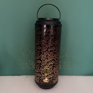 Artisan Design Decorative Iron <b>Moroccan</b> <b>Lantern</b> Home Decoration Black Finish L647 - Product Image 1