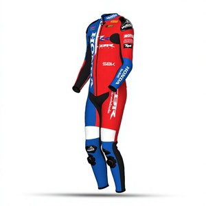 ชุดแข่งรถ CBR Custom HRC Iker Lecuona หนังแท้คุณภาพสูง แบบชิ้นเดียว สำหรับขี่รถแข่ง/มอเตอร์ไซค์ หนังวัว/จิงโจ้ MotoCP Traje - Product Image 2