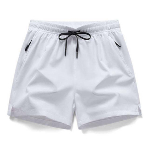 Shorts de bain d'été en satin écologiques pour hommes, taille élastique, séchage rapide, avec poche – Vente en gros - Product Image 3