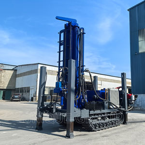 Foreuse hydraulique montée sur chenilles en caoutchouc 180m 200m 260m plate-forme de forage de puits rotatifs forage puits d'eau machine de forage - Product Image 4