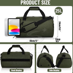 Sac de sport de voyage robuste, grand, imperméable, durable et léger pour hommes, grand sac de sport de voyage - Product Image 5