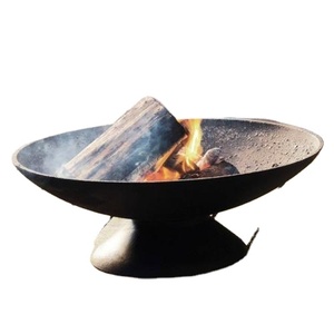 Huge Outdoor Cast Iron Fire Pit for Warming Parties <b>Wood</b>-<b>Burning</b> <b>Garden</b> Metal Fire Pit Outdoor Parties Must-Have - Product Image 1