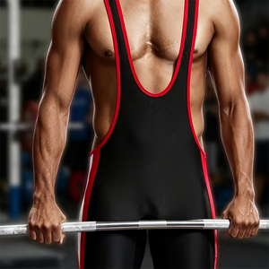 Venta al por mayor de camisetas de entrenamiento de lucha libre para hombres, color negro sólido, transpirables, para adultos. - Product Image 6