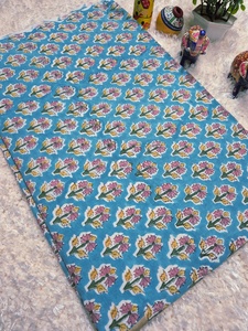 Nuevas telas de algodón estampadas a mano exclusivas de 60*60 cm, 100% algodón puro, telas del grupo Taj disponibles en stock. - Product Image 2