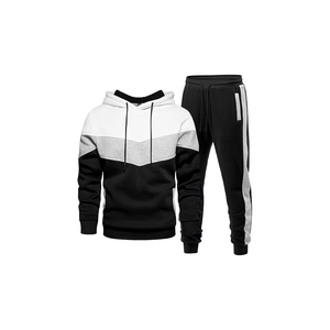 custom Men's Tracksuit 2 Pieces Set Athletic Casual Hooded Sweatshirt and <b>Joggers</b> Set Sweatsuit Outfits - Product Image 1