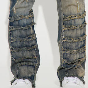 Pantalon en jean pour garçons, taille mi-haute, design élégant, couleur unie, finition lisse, idéal pour les commandes en gros - Collection 2026 - Product Image 5