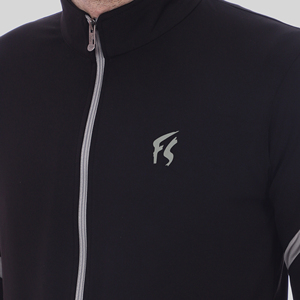 Conjunto Deportivo para Hombre, Estilo Taiwanés, Elástico en Cuatro Direcciones, Ajustado, Color Sólido, Cómodo, de Terciopelo Premium, para Deportes Activos, Otoño, Jogging y Running - Product Image 5