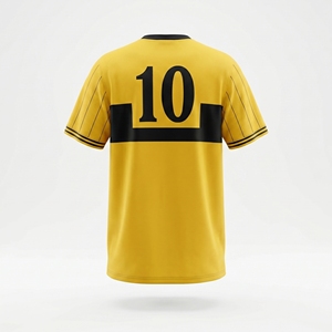 Yellow Black Soccer Jersey Set Short Sleeve Football Uniform Training Kit with <b>Socks</b> - Product Image 3