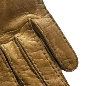 Gants d'hiver unisexes en cuir PU marron de qualité supérieure, imperméables, légers, avec poignées intégrales et fermeture auto-agrippante pour le froid - Product Image 4