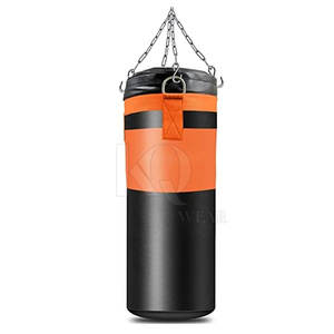 Sac de frappe en cuir de qualité supérieure, adapté à la boxe, au MMA, à l'entraînement de force, léger, écologique, extérieur durable - Product Image 2
